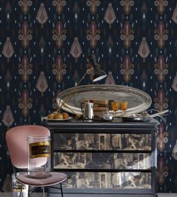 Sumba Wallpaper by Coordonne Navy
