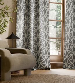 Sumi Embroidery Fabric by Harlequin Fog