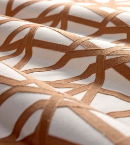 Sumi Embroidery Fabric by Harlequin Terracotta