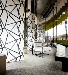 Sumi Wallpaper by Harlequin Pearl / Charcoal