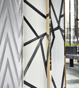 Sumi Wallpaper by Harlequin Pearl / Charcoal