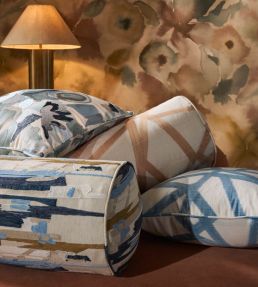 Sumi Ikat Fabric by Harlequin Copper