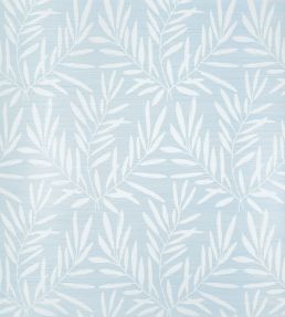Summer Leaves Wallpaper by Thibaut Light Blue