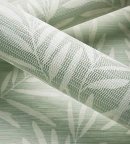 Summer Leaves Wallpaper by Thibaut Lavender