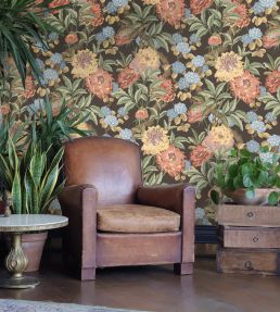 Summer Peony Wallpaper by GP & J Baker Red/Green