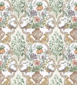 Sundara Fabric by Osborne & Little Linen/Coral