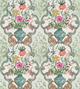 Sundara Wallpaper by Osborne & Little Sage/Pink