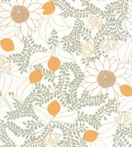 Sunflower Wallpaper by Caselio Vert D'eau