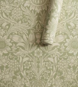 Sunflower Wallpaper by Morris & Co Artichoke