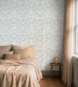 Sunflower Wallpaper by Morris & Co Light Teal