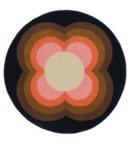 Orla Kiely Sunflower Round rug Pink 060005-Ø 150-US Pink