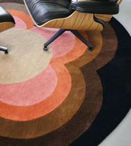 Orla Kiely Sunflower Round rug Pink 060005-Ø 150-US Pink