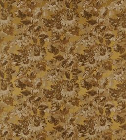 Sunforest Jacquard Fabric by Clarke & Clarke Ochre