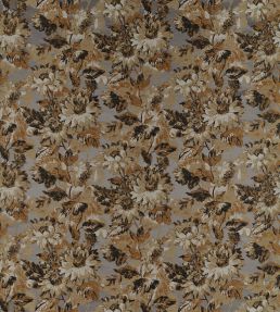 Sunforest Jacquard Fabric by Clarke & Clarke Pewter