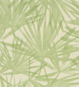 Sunlit Palm Sisal Wallpaper by Schumacher Pistachio