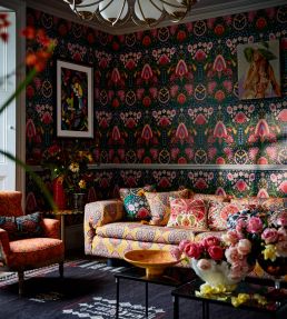 Susie Q Wallpaper by MINDTHEGAP Pink Red