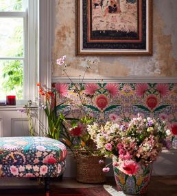 Susie Q Wallpaper by MINDTHEGAP Pink Red