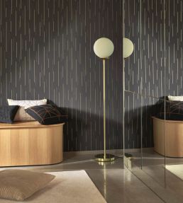 Suspension Wallpaper by Casadeco Noir Fusain