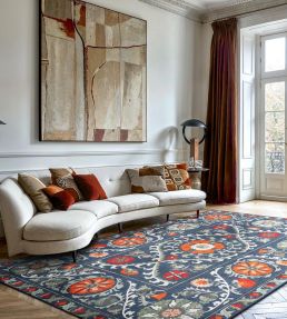 Louis De Poortere Suzani rug Nordic 118640 Nordic