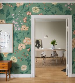 Suzanne Wallpaper by Sandberg Folklore Blue