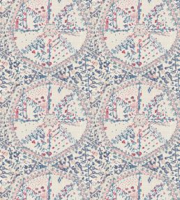 Suzette Wallpaper by DADO 02 Blue & Red
