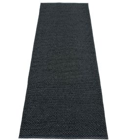 Pappelina Svea Runner rug Black Metallic/Black SVX724 Black Metallic/Black