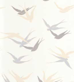 Swallow Wallpaper by Casadeco Blanc Neige