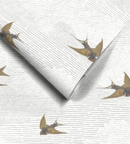Sweeping Swallows Wallpaper by Woodchip & Magnolia Neutral