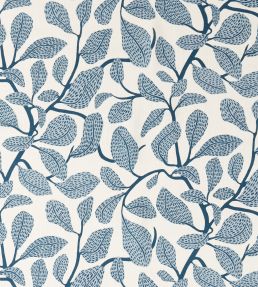 Sweet Bay Print Fabric by Scion Indigo
