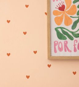 Sweet Hearts Wallpaper by Caselio Rouge rose
