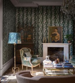 Sweet Pea Wallpaper by Farrow & Ball Green