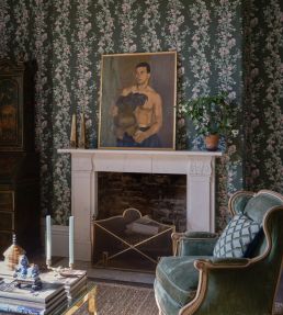 Sweet Pea Wallpaper by Farrow & Ball Green