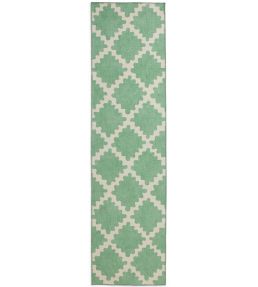 Scion Swithland Runner rug Evergreen SSWI4EVER6123 Evergreen