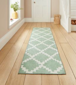 Scion Swithland Runner rug Evergreen SSWI4EVER6123 Evergreen