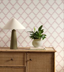 Swithland Wallpaper by Scion Dusk Pink