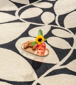 Orla Kiely Sycamore Outdoor rug Black 464205140200-US Black