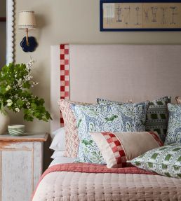 Sylvan Cushion 55 x 55cm by James Hare Blue/Green