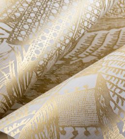 Symbiosis Wallpaper by Arte White Gold