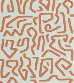 Symbol Wallpaper by Casadeco Amande/Rouille