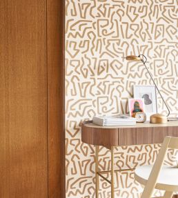 Symbol Wallpaper by Casadeco Naturel
