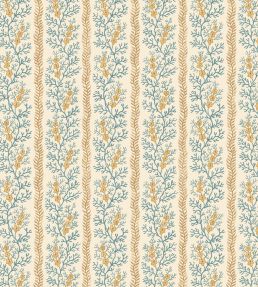 Symington Wallpaper by GP & J Baker Ochre/Blue