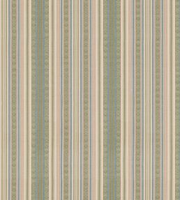 Symington Stripe Fabric by GP & J Baker Green/Blue