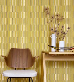 Syncopation Wallpaper by Mini Moderns Yellow