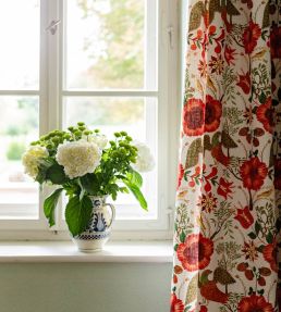 Szekely Folk Fabric by MINDTHEGAP Green Red