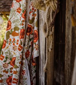 Szekely Folk Fabric by MINDTHEGAP Green Red