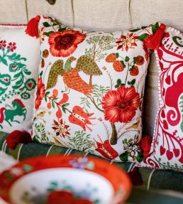 Szekely Pillow 20 x 20" by MINDTHEGAP Red
