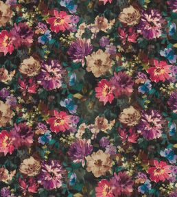 Tahiti Fabric by Clarke & Clarke Amethyst/Emerald