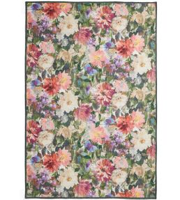Clarke & Clarke Tahiti rug Forest & Rouge CCTAHFRWA7615 Forest & Rouge