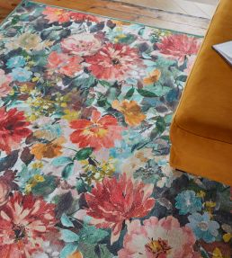 Clarke & Clarke Tahiti Runner rug Teal & Rouge CCTAHTE&RWA6123 Teal & Rouge