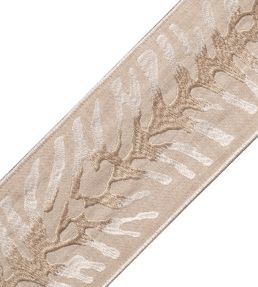 Tahiti Embroidered Border Trimming by Samuel & Sons Dune